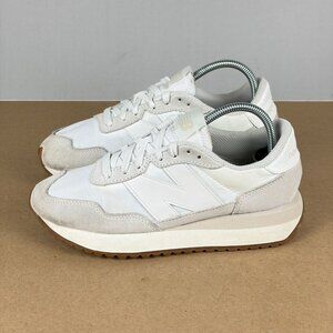 New Balance 237 Casual Lifestyle Sneakers Womens 6 White Gray Low Top Lace Up